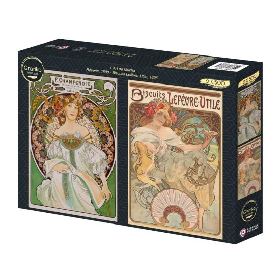 Puzzle Grafika Rêverie, Biscuits Lefèvre-Utile 2x500 Peças