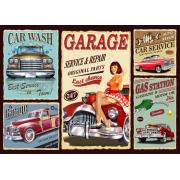 Puzzle Grafika Serviço de carro retro de 500 Peças