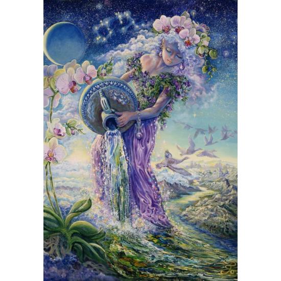 Puzzle Grafika Signo do Zodíaco  Aquário de 1000 Peças