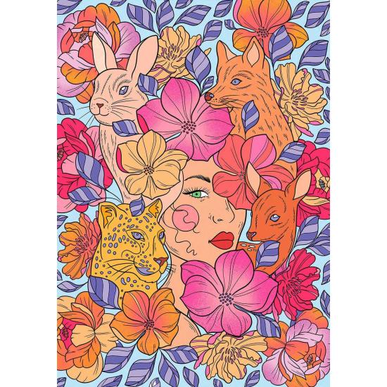 Puzzle Hachette Amor Floral 1000 peças