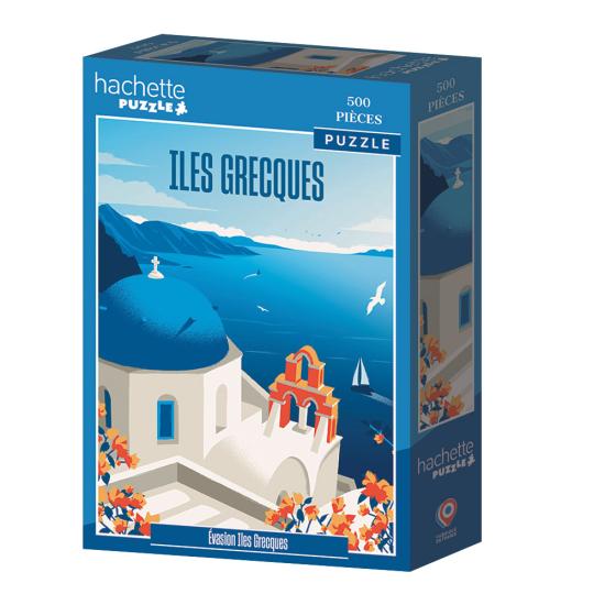 Puzzle Hachette Fuga a Ilhas Gregas 500 Peças