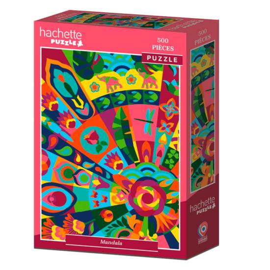 Puzzle Hachette Mandala 500 Peças Puzzle Hachette Mandala 500 Peças
