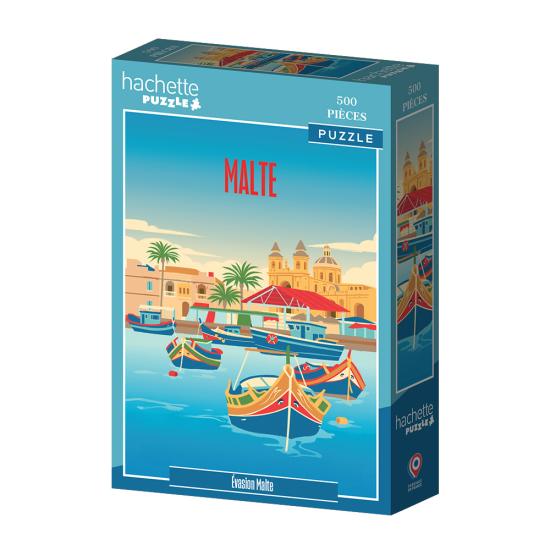 Puzzle Hachette Sonhos De Férias Em Malta 500 Peças