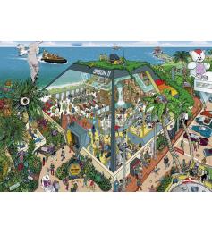 Puzzle Heye Centro de Beleza, Caixa Triangular de 1000 Peças