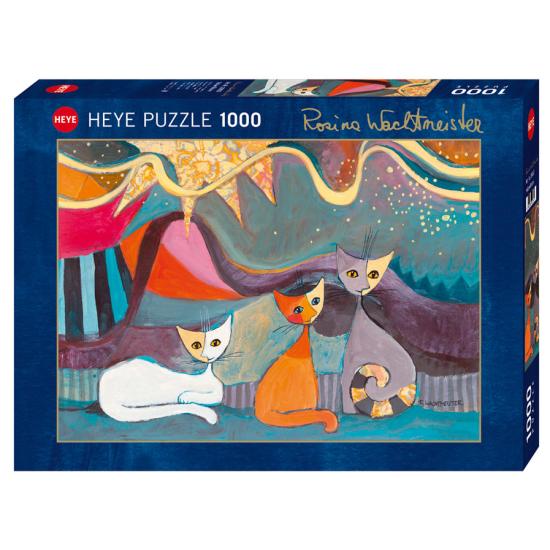 Puzzle de fita amarela heye 1000 peças