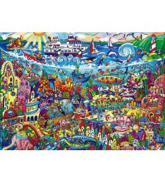 Heye Sea Magic Puzzle, Caixa Triangular de 1000 Peças