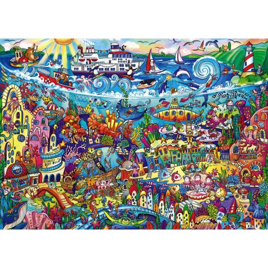 Heye Sea Magic Puzzle, Caixa Triangular de 1000 Peças