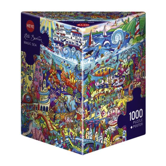 Heye Sea Magic Puzzle, Caixa Triangular de 1000 Peças