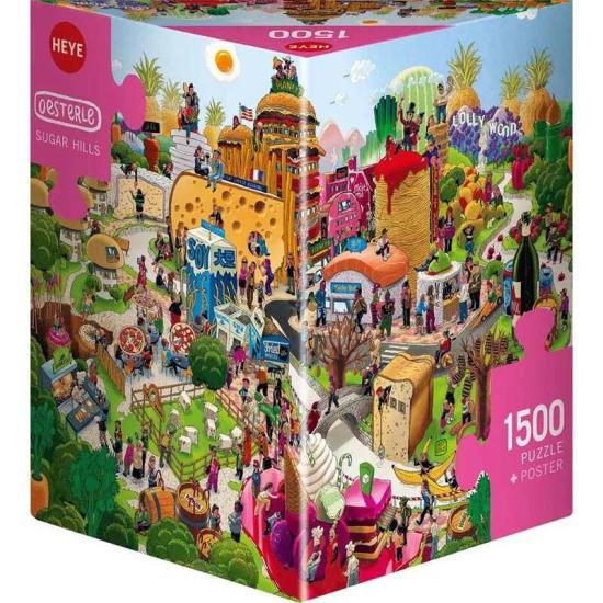 Puzzle Heye Colinas de Açúcar Caixa Triangular de 1500 Peças Puzzle Heye Colinas de Açúcar Caixa Triangular de 1500 Peças