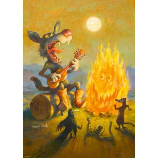 Puzzle Hey Coyote Cantando 1000 Peças