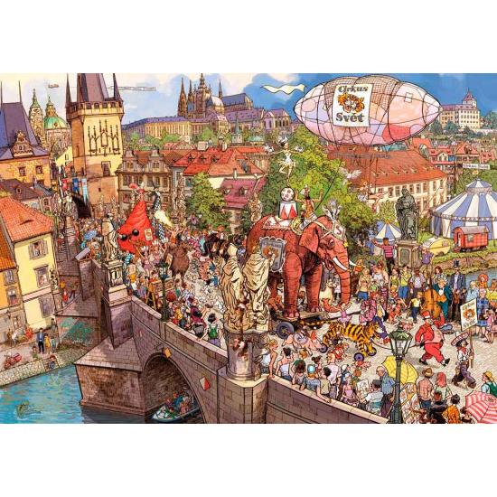 Heye Street Parade Puzzle, Caixa Triangular de 2.000 Peças