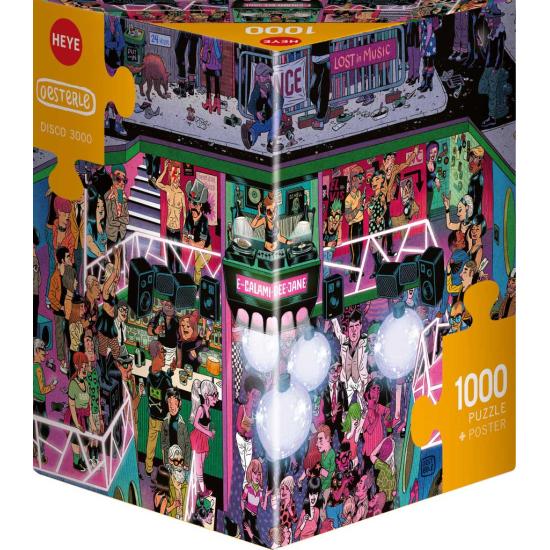 Puzzle Heye Disco 3000 Caixa Triângulo 1000 pçs