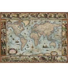 Puzzle Heye Mundo de Willem Blaeu de 1000 Peças