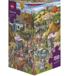 Puzzle Heye State Fair Caixa Triangular de 1500 Pzs