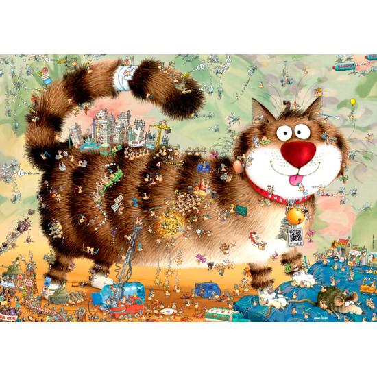 Heye Cat with Life Puzzle 1000 Peças