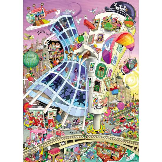 Heye Ginger e Fred Puzzle (Caixa Triangular) de 1000 Peças