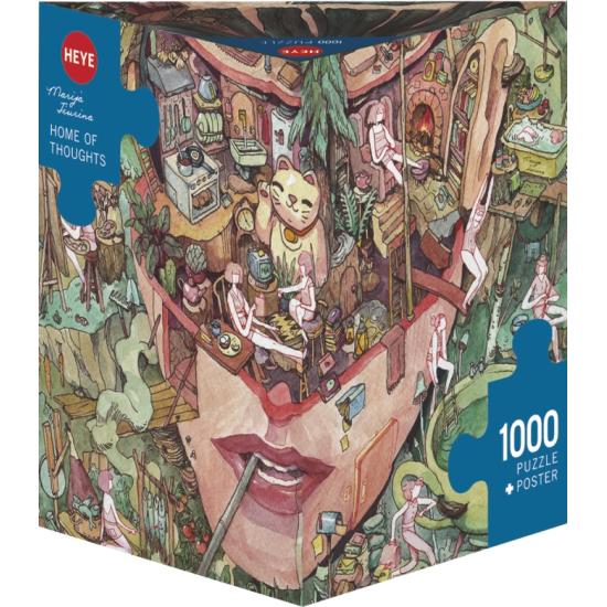 Puzzle Heye Home of Thoughts Caixa Triangular de 1000 Pçs