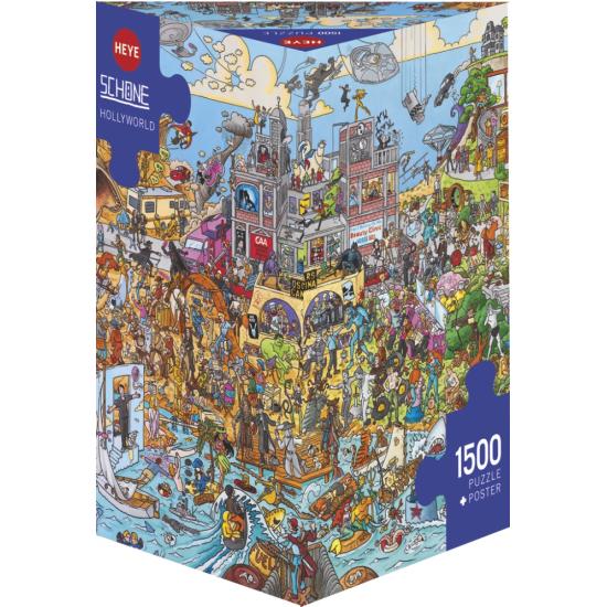 Heye Hollyworld Puzzle Caixa Triangular de 1.500 unidades Heye Hollyworld Puzzle Caixa Triangular de 1.500 unidades