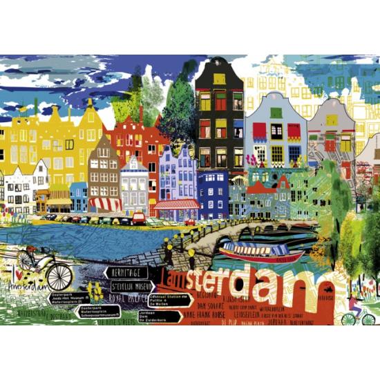Ei, eu amo Amsterdam, Puzzle de 1000 peças
