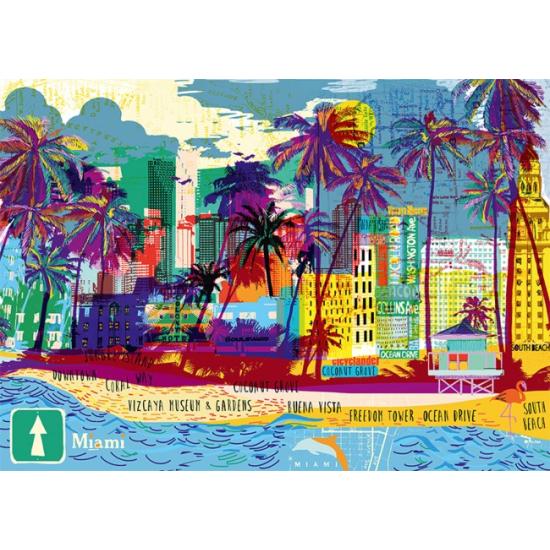 Ei, eu amo Miami, Puzzle de 1000 peças
