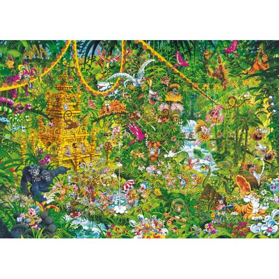 Heye Deep Jungle Puzzle, Caixa Triangular de 2000 Peças