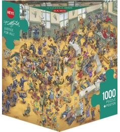 Puzzle Heye Justice For All Caixa Triangular de 1000 Pçs