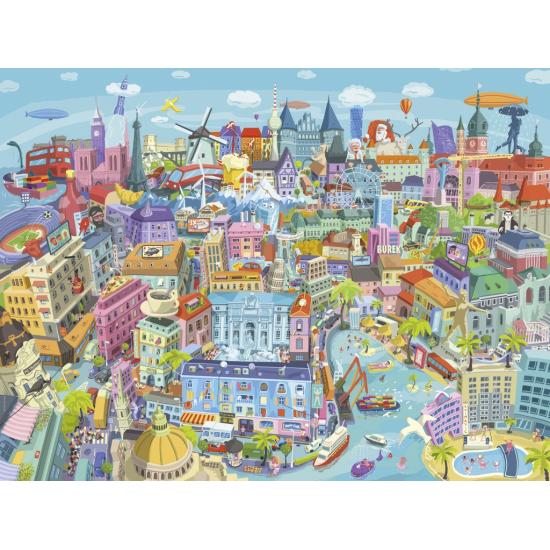 Puzzle Heye A Boa E Velha Europa de 1500 Peças