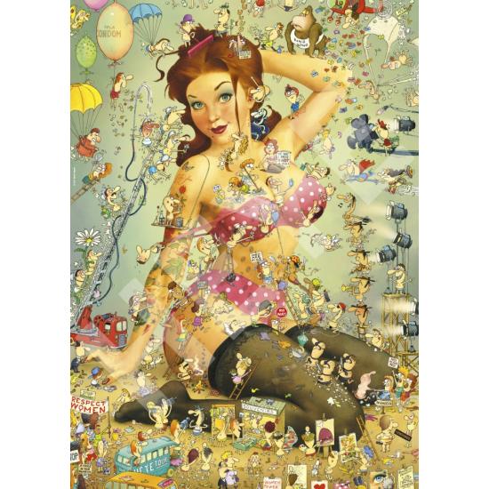 Puzzle Heye The Life of Insta-Girl Caixa Triangular de 1000 Pzs