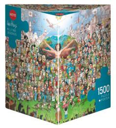 Puzzle Heye Lendas de Todos os Tempos, Caixa Triangular 1500P