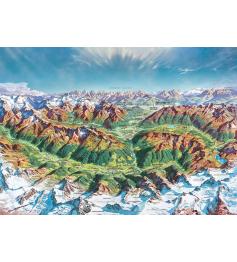 Puzzle Heye Montanhas Alpinas 2000 peças