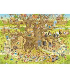 Puzzle de 1.000 peças do habitat do macaco heye