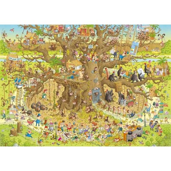 Puzzle de 1.000 peças do habitat do macaco heye