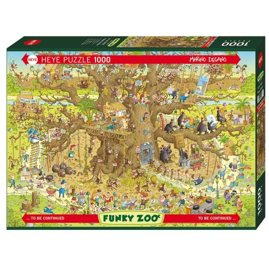 Puzzle de 1.000 peças do habitat do macaco heye