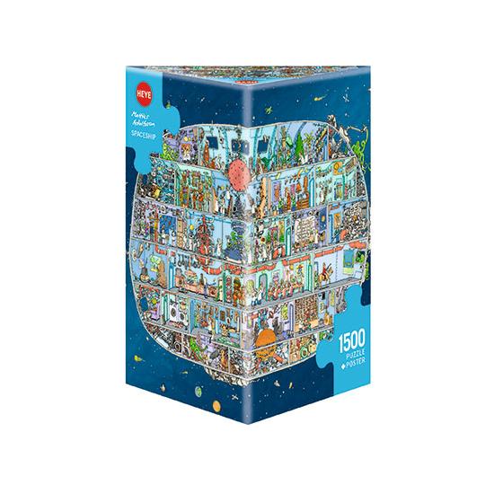 Puzzle Heye Nave Espacial, Caixa Triangular de 1500 Peças Puzzle Heye Nave Espacial, Caixa Triangular de 1500 Peças