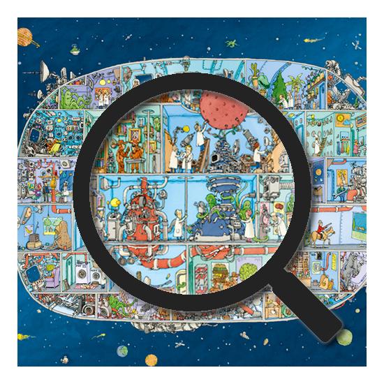 Puzzle Heye Nave Espacial, Caixa Triangular de 1500 Peças Puzzle Heye Nave Espacial, Caixa Triangular de 1500 Peças