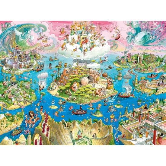 Puzzle Heye Odisseia, Caixa Triangular de 1500 Peças