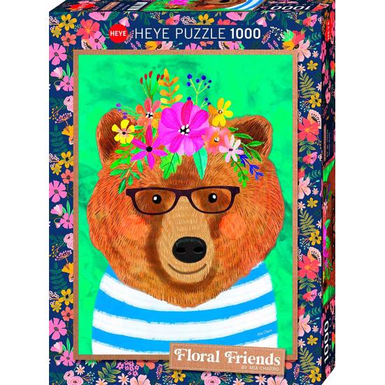 Puzzle de 1000 peças do urso florido Heye