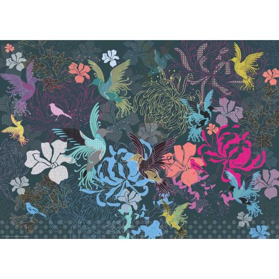 Puzzle Heye Pássaros e Flores 1000 Peças