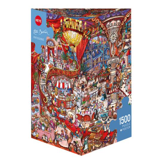 Puzzle de massa heye, caixa triangular de 1500 peças Puzzle de massa heye, caixa triangular de 1500 peças