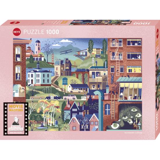 Puzzle Heye Filmes De Hitchcock 1000 Peças