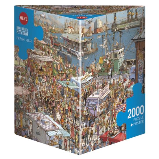 Puzzle Heye Peixe Fresco de Caixa Triangular de 2000 Peças
