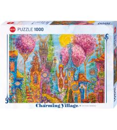 Puzzle Heye Aldeia Encantadora, Árvores cor de Rosa 1000 Peças