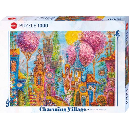 Puzzle Heye Aldeia Encantadora, Árvores cor de Rosa 1000 Peças Puzzle Heye Aldeia Encantadora, Árvores cor de Rosa 1000 Peças