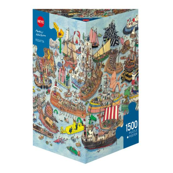 Heye Regatta Puzzle, Caixa Triangular de 1500 Peças