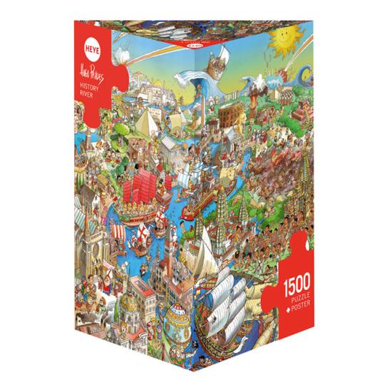 Heye River Puzzle of History, Caixa Triangular de 1500 Peças