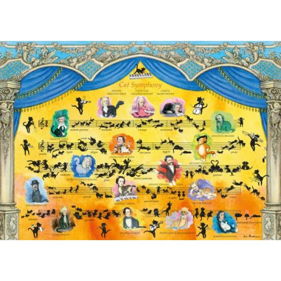 Heye Symphony of Cats Puzzle 2000 Peças