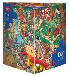 Puzzle Heye Terra da Fantasia Caixa Triângulo de 1000 Pçs