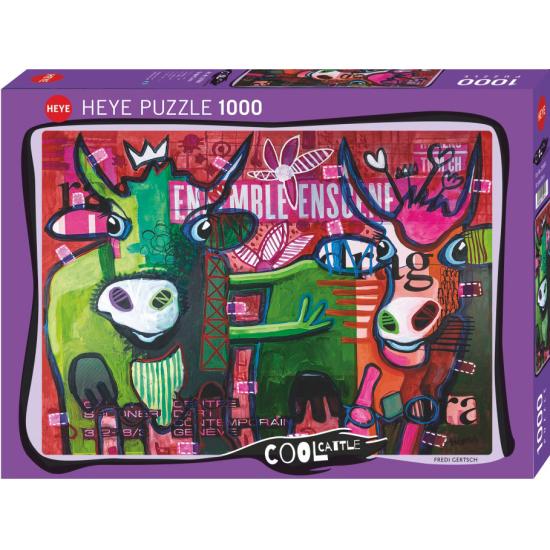 Puzzle de vaca listrada heye 1000 peças