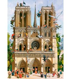 Puzzle Ei Viva Notre Dame! de 1000 peças