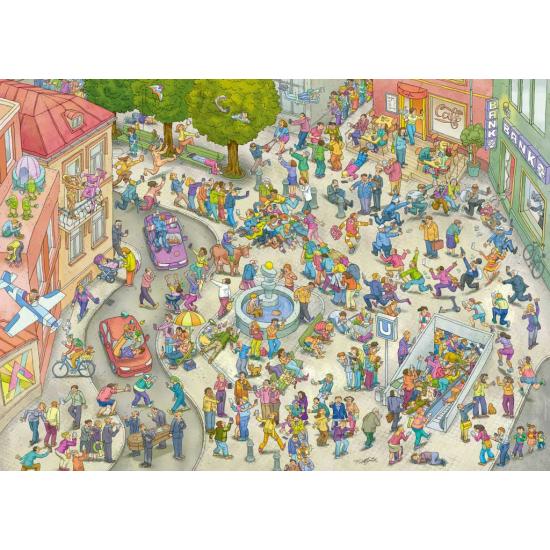 Puzzle Heye Zumbis Móveis Caixa Triângulo de 1000 Peças Puzzle Heye Zumbis Móveis Caixa Triângulo de 1000 Peças